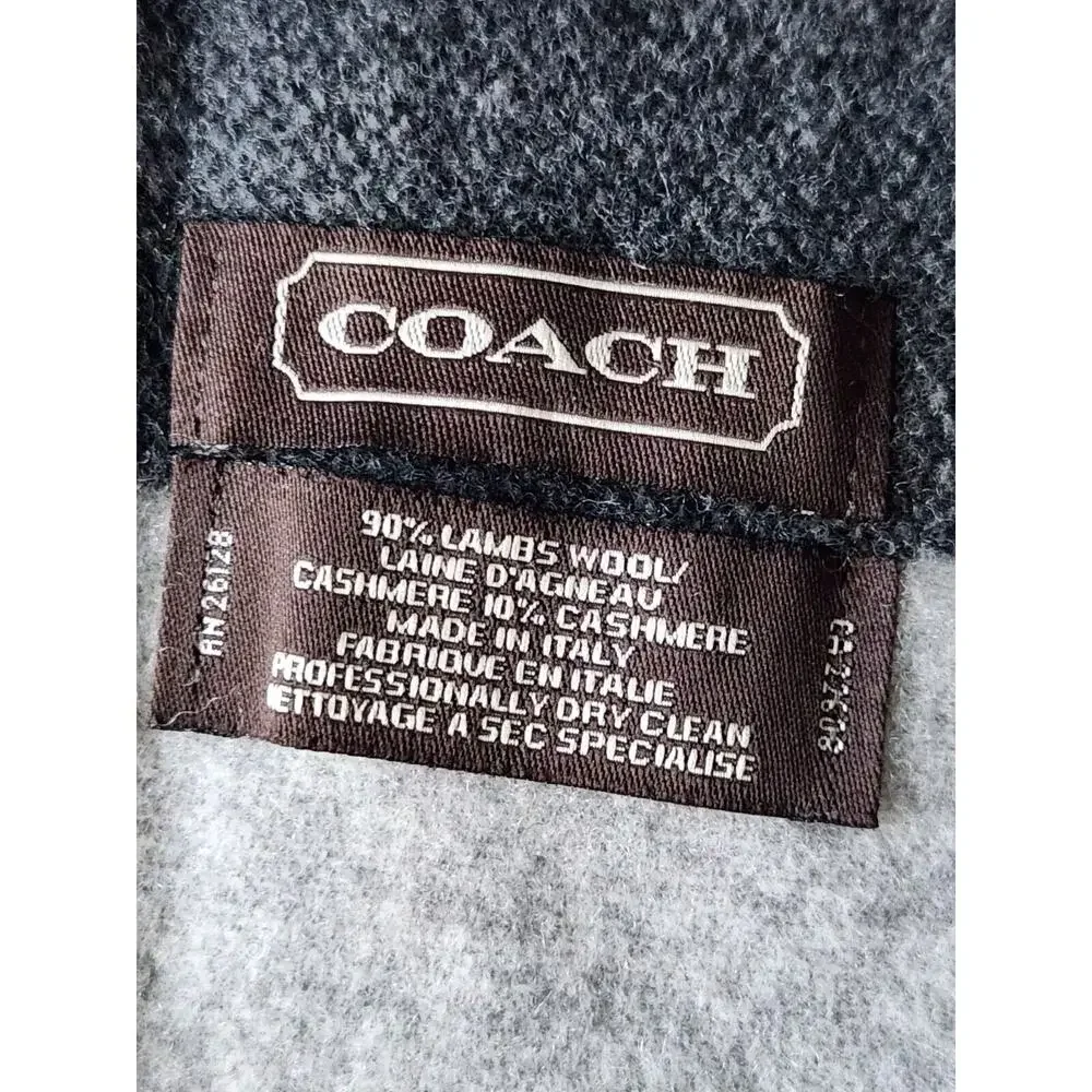 Coach Wool Cashmere blend scarf 9 1/2